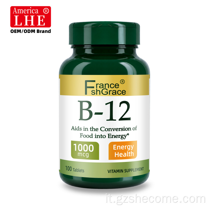 Shecome Vitamin B12 compresse supporto energetico vitalità